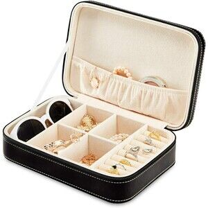 Jewelry Box for Women, Leather Jewelry Storage Box Necklace Organizer & Earring